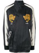 Maharishi Embroidered Wrap Tied Jacket - Black