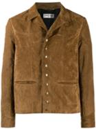 Saint Laurent Suede Shirt Jacket - Brown