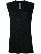 Rick Owens V-neck Knit Top, Women's, Size: 40, Black, Silk/cashmere