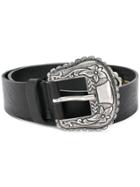 Philosophy Di Lorenzo Serafini Embellished Buckle Belt - Black