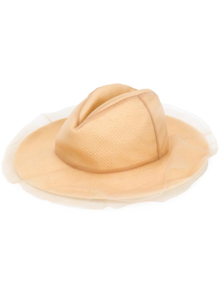 Le Chapeau Wide Brim Hat - Nude & Neutrals