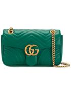 Gucci Gg Marmont Shoulder Bag - Green