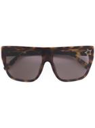 Stella Mccartney Eyewear Square Frame Sunglasses - Brown