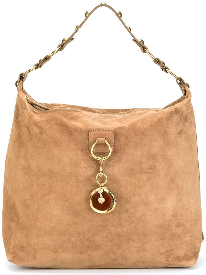 Lanvin Large 'marguerite' Hobo Shoulder Bag, Women's, Nude/neutrals