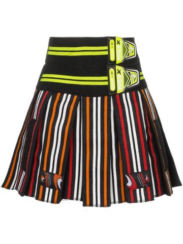 Chopova Lowena Striped Mini Skirt - Black