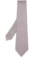 Kiton Circle Pattern Tie - Grey