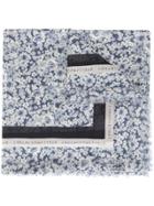 Stella Mccartney Logo Floral Scarf - Blue