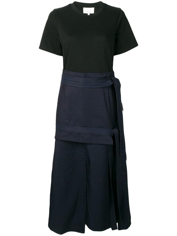 3.1 Phillip Lim Tie Front Midi Dress - Blue