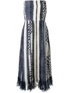 Sea Braided Strapless Dress