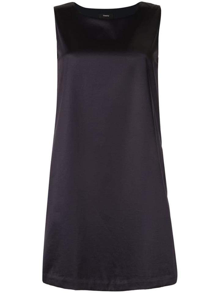Theory Sleeveless Mini Dress - Blue