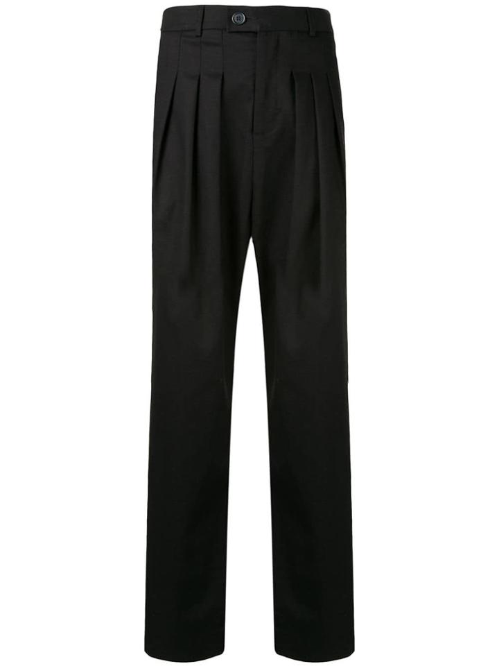 Strateas Carlucci Pleated Tailored Trousers - Black