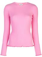 Milly Ribbed Knit Sweater - Pink