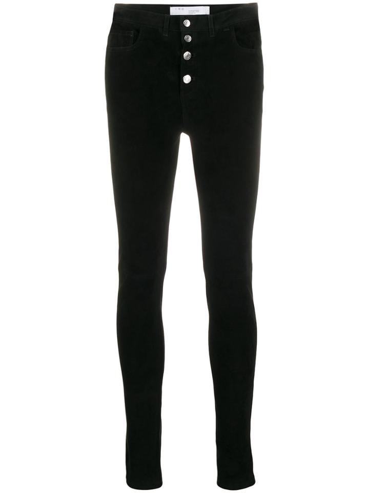 Iro Skinny Leather Trousers - Black