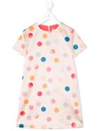 Paul Smith Junior - Polka Dots Glittery Dress - Kids - Viscose - 12 Yrs, Pink/purple