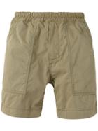Ganryu Comme Des Garcons - Stretch Waist Shorts - Men - Cotton/nylon - S, Green, Cotton/nylon