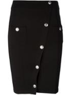 Pierre Balmain Button Detail Pencil Skirt