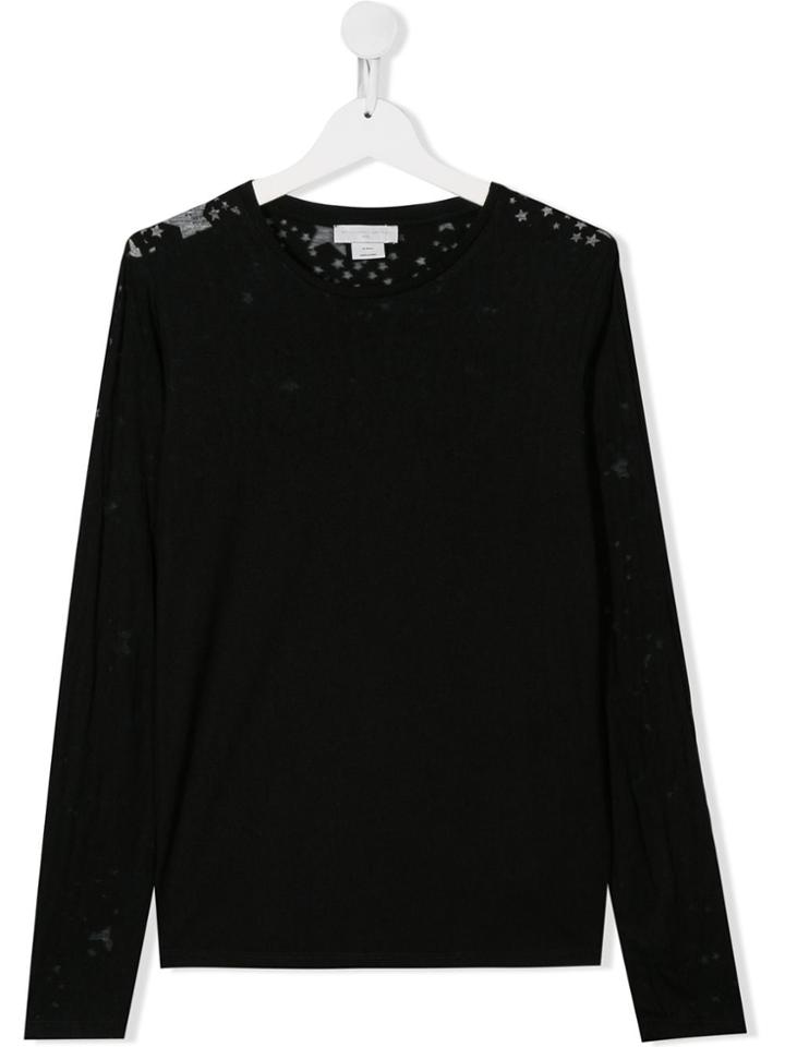 Stella Mccartney Kids Teen Star Motif T-shirt - Black