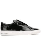Dkny All Over Logo Sneakers - Black