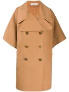 Coach Double-breasted Cape - Brown