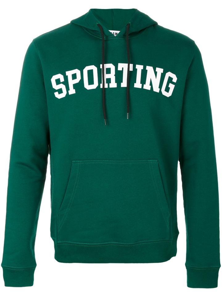 Msgm Sporting Hoodie - Green