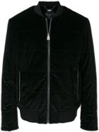 Billionaire Quilted Bomber Jacket - Black