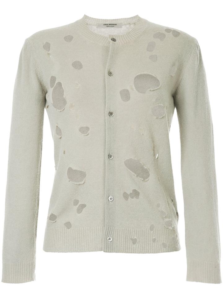 Junya Watanabe Comme Des Garçons Vintage Distressed Fitted Cardigan -