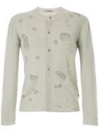 Junya Watanabe Comme Des Garçons Vintage Distressed Fitted Cardigan -