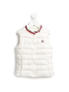 Moncler Kids Abigaelle Padded Gilet, Girl's, Size: 6 Yrs, White