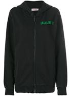 Palm Angels Legalize It Zip-up Hoodie - Black