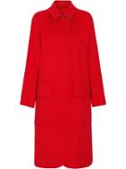 Burberry Cashmere Car Coat - Red