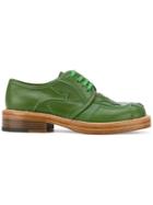 Walter Van Beirendonck Seaming Detail Derbies - Green