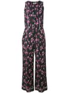 Sonia By Sonia Rykiel Floral Print Jumpsuit, Women's, Size: 40, Black, Viscose