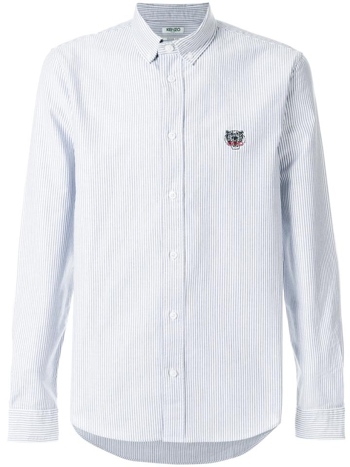Kenzo Embroidered Tiger Shirt - Blue