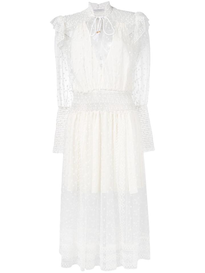 Philosophy Di Lorenzo Serafini Lace Frill Dress - White