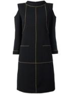 Chanel Vintage Cut-out Shift Dress, Women's, Black