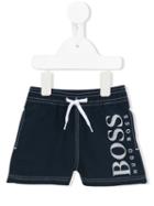 Boss Kids Printed Logo Shorts, Toddler Boy's, Size: 18 Mth, Blue