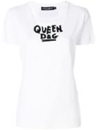 Dolce & Gabbana Beaded Slogan T-shirt - White