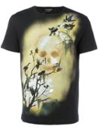 Alexander Mcqueen Skull Print T-shirt, Men's, Size: Small, Black, Cotton
