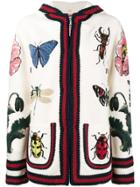 Gucci Embroidered Hooded Cardigan - Multicolour