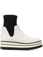 Paloma Barceló Slip-on Sock Boots - White