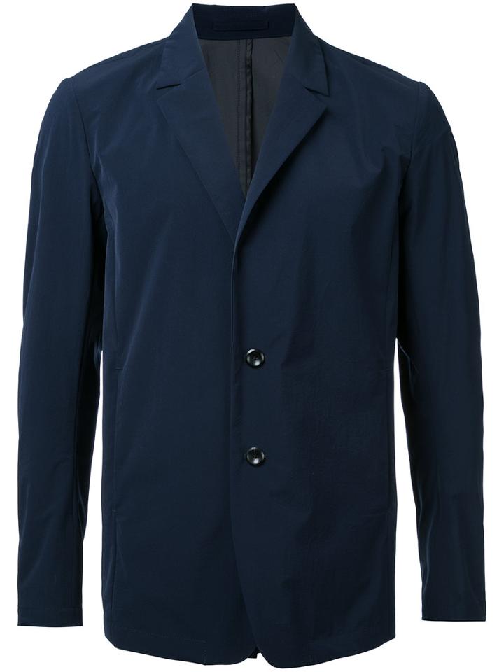 Attachment - Double Buttons Blazer - Men - Polyester - 1, Blue, Polyester
