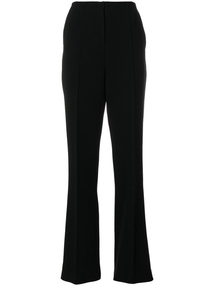 Diane Von Furstenberg Front Pleat Trousers - Black