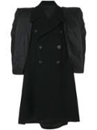 Rick Owens - Double Breasted Statement Gilet - Women - Silk/cotton/polyamide/virgin Wool - 40, Black, Silk/cotton/polyamide/virgin Wool