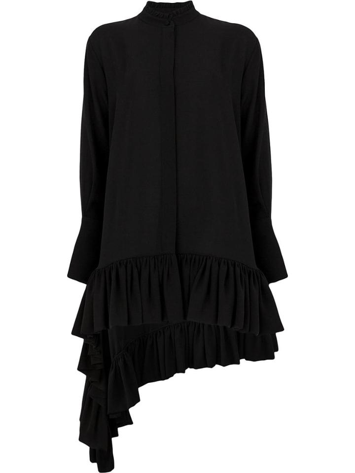 Alexander Mcqueen Midi Silk Blouse - Black