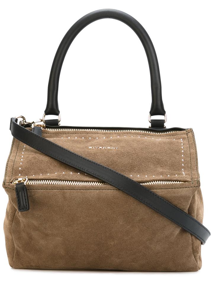 Givenchy - 'pandora' Bag - Women - Calf Leather/calf Suede - One Size, Green, Calf Leather/calf Suede