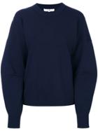 Tibi Back Zip Sweater - Blue