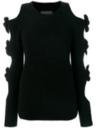 Zoe Jordan Lovelace Knitted Top - Black