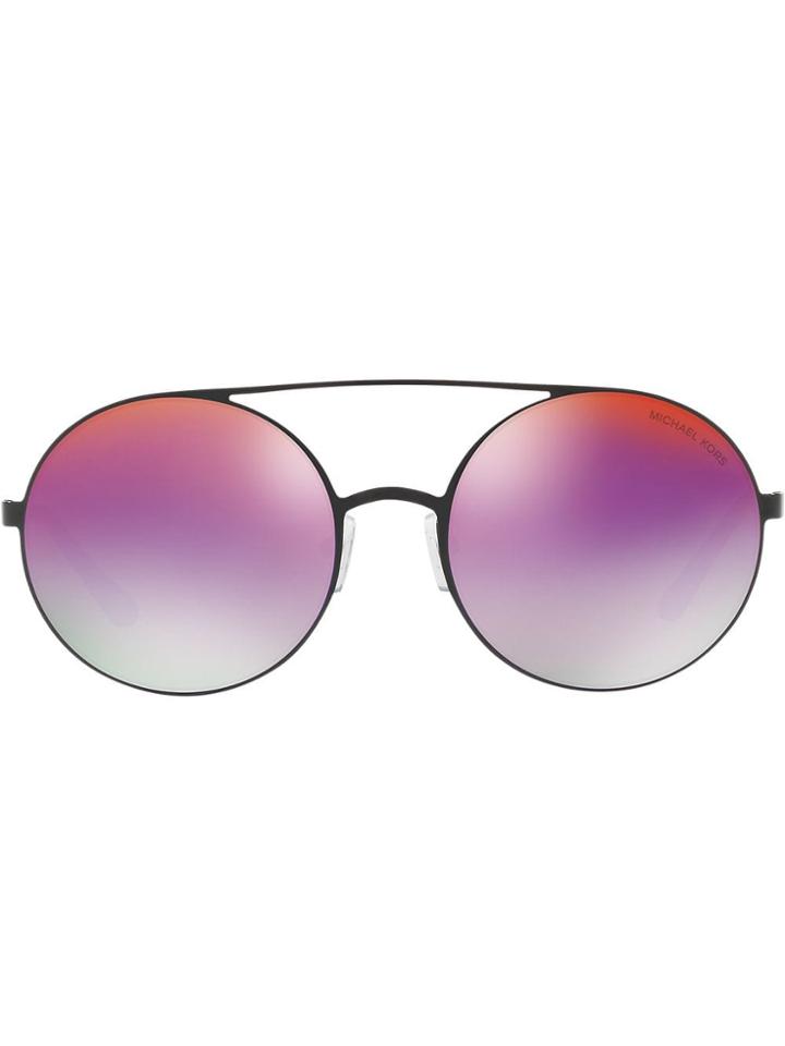 Michael Kors Round Mirrored Sunglasses - Black