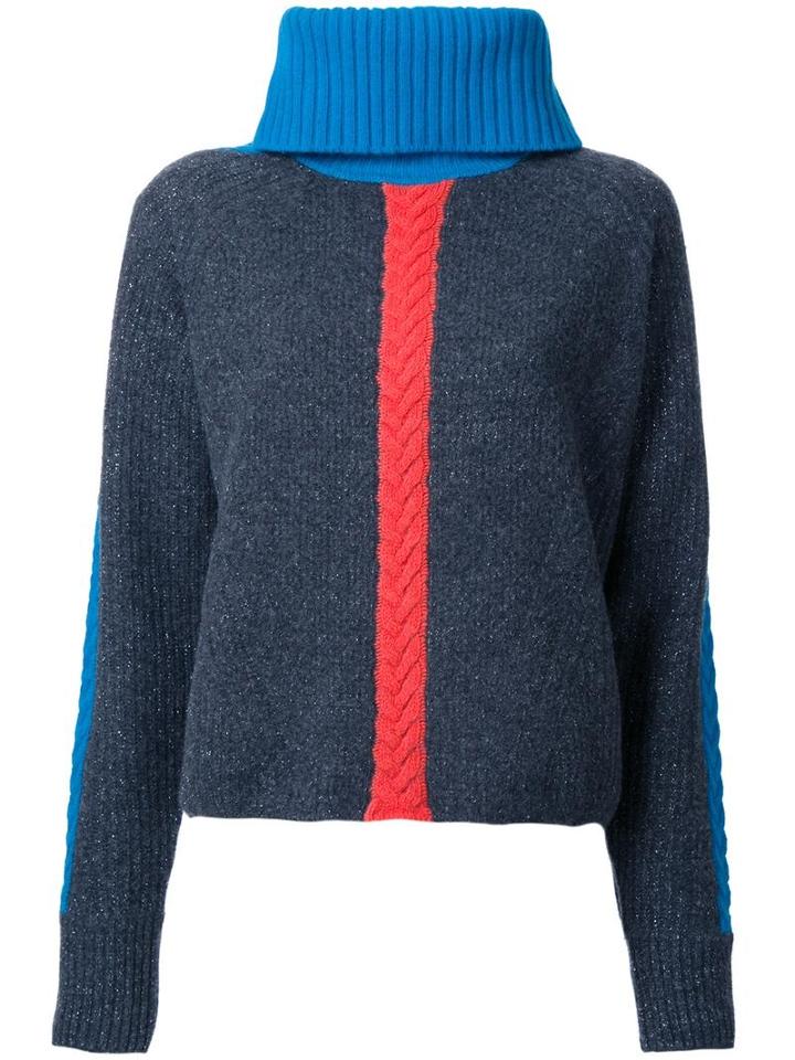 Michel Klein Colour Block Jumper, Women's, Size: 36, Grey, Wool