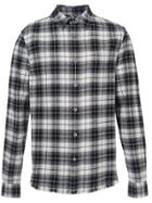 Frame Denim Checked Flannel Shirt - Black